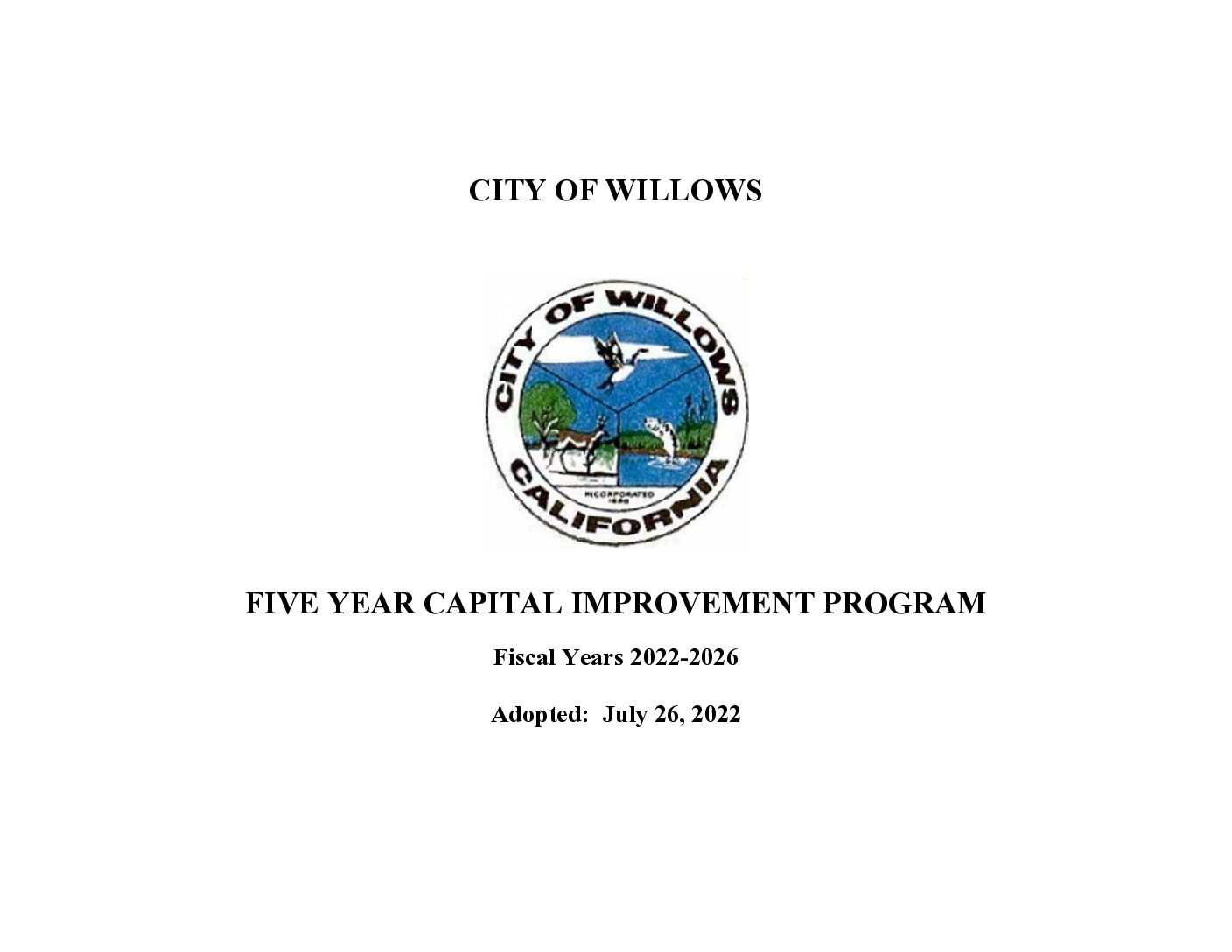 CIP-2022-27-final-adopted Capital Improvement Program 2022-2027 Final (Adopted)