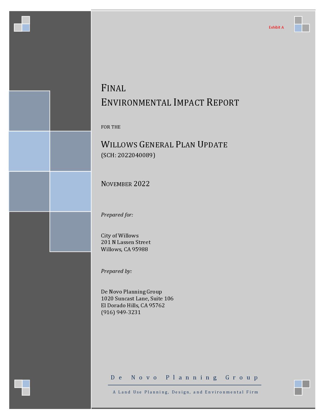 EIR-Willows-GP-NOV-22 Environmental Impact Report Willows General Plan Update November 2022