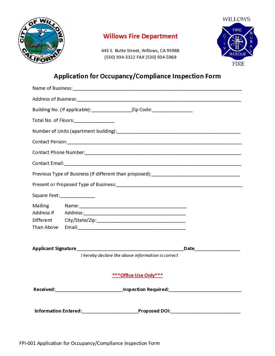 FPI-001-Application-for-Occupancy-Complicance-Inspection-002-fillable-form FPI 001 Application for Occupancy Compliance Inspection