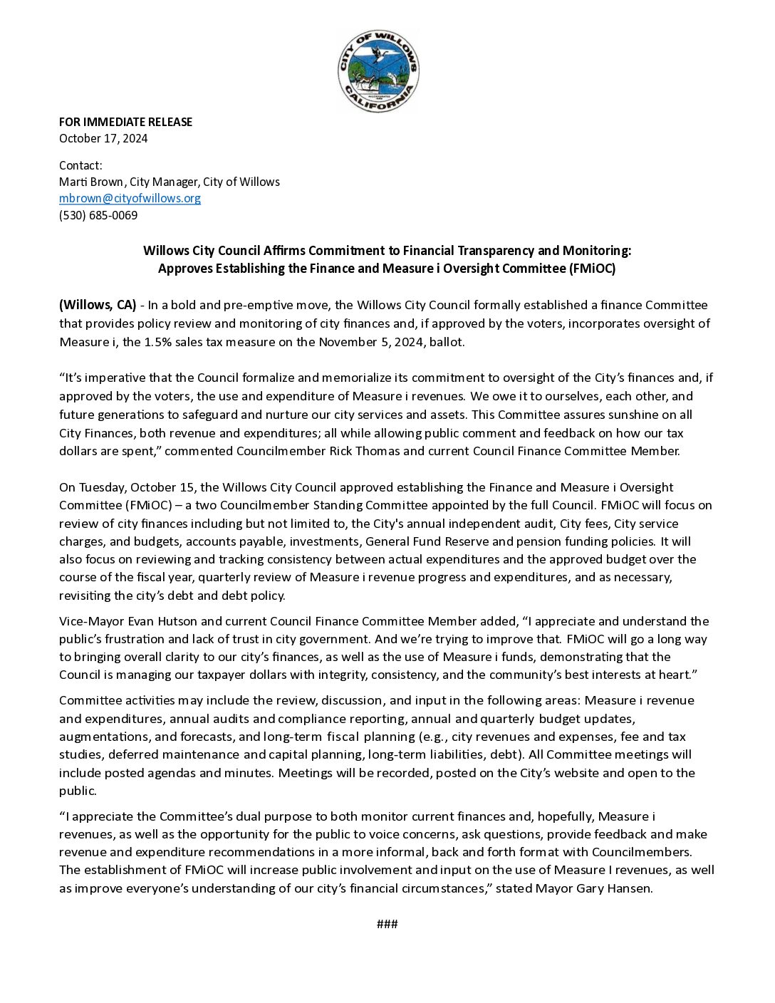 Financial-Transparency-Monitoring Financial Transparency Monitoring (FMiOC)