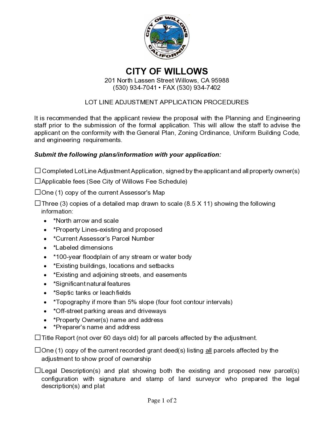 LLA-Flyer-Fillable Lot Line Adjustment Application & Procedures