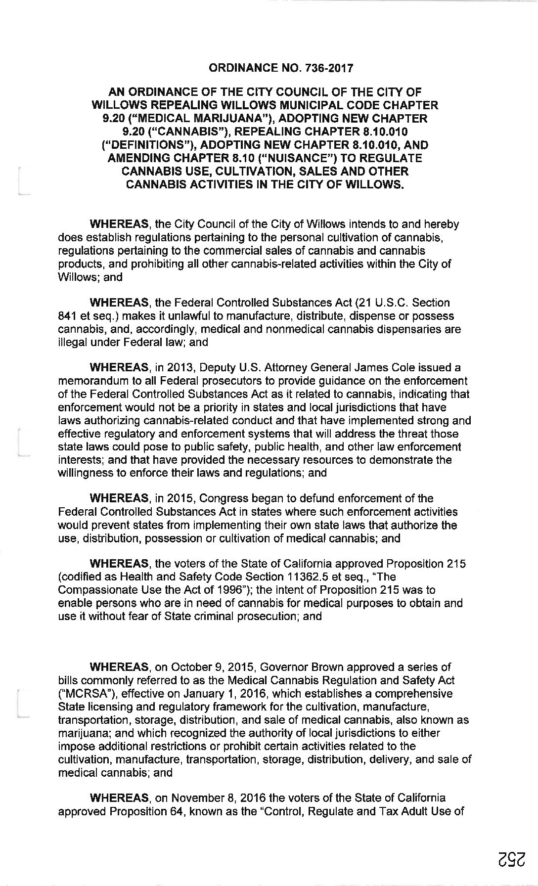 Ordinance-736-2017 Ordinance 736 2017