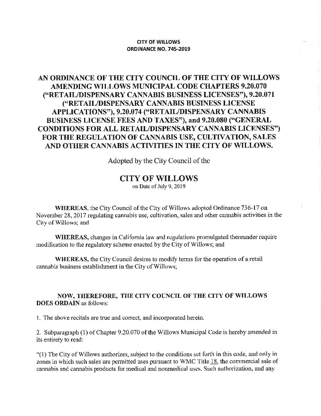 Ordinance-745-2019 Ordinance 745 2019