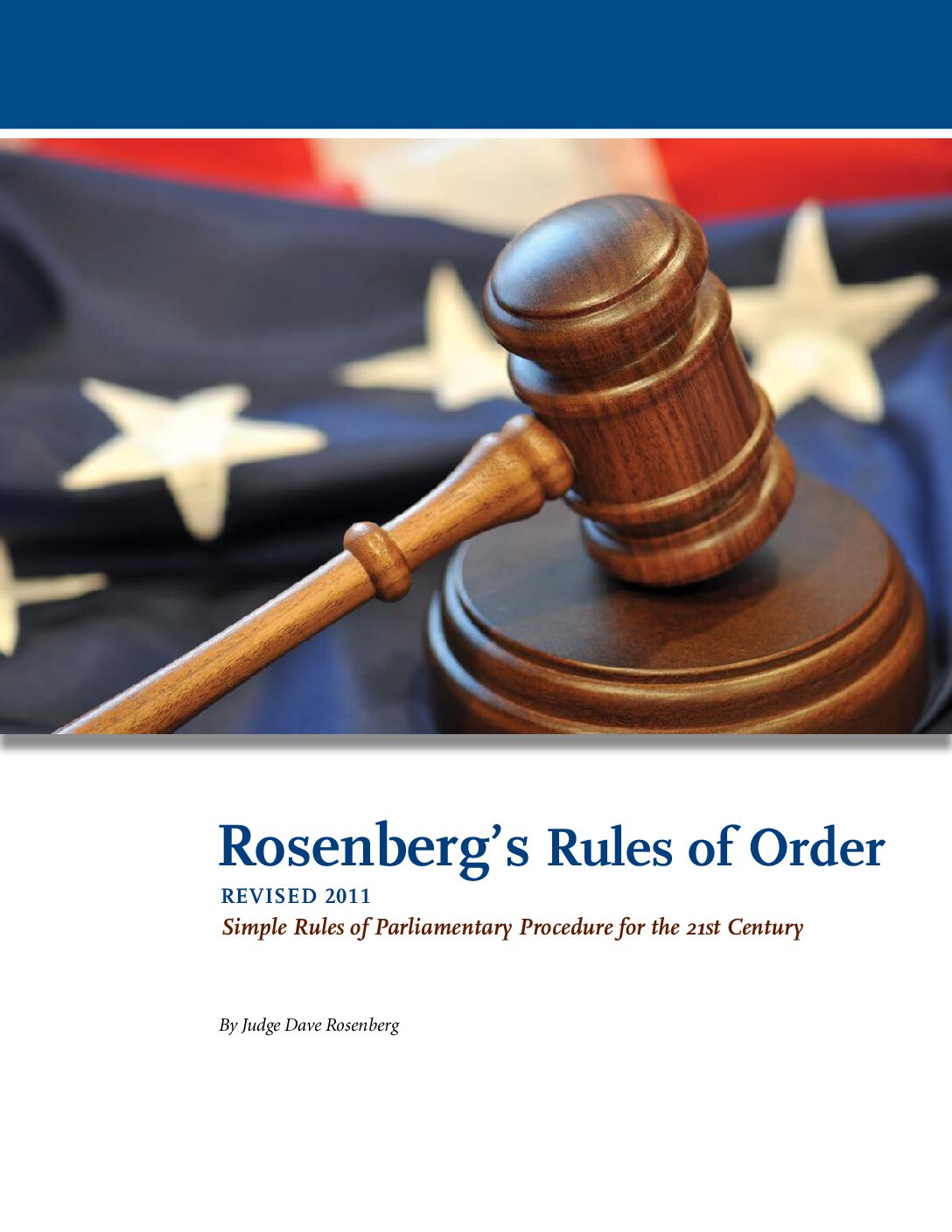 Rosenbergs Rules of Order Rosenbergs Rules of Order