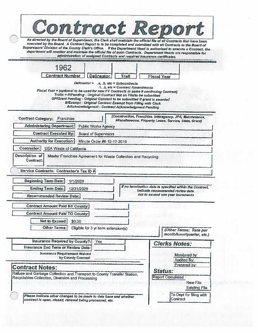 USA-Waste-1962-Master-Franchise USA Waste 1962 Master Franchise